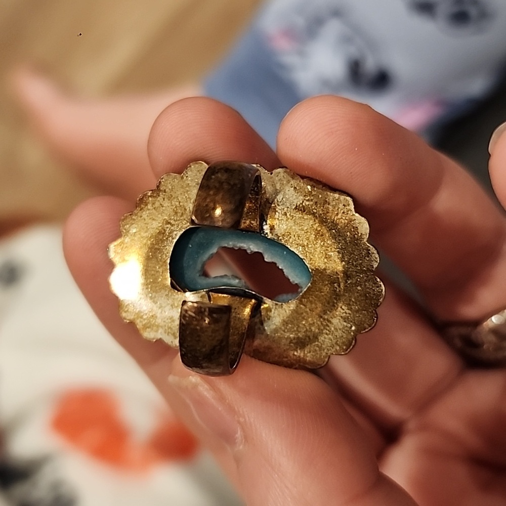 Agate Stone Ring - Picture 2 of 3